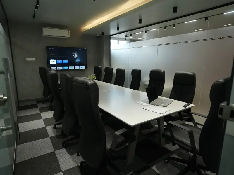 Boardroom for coworking members at Spunic Kondotty